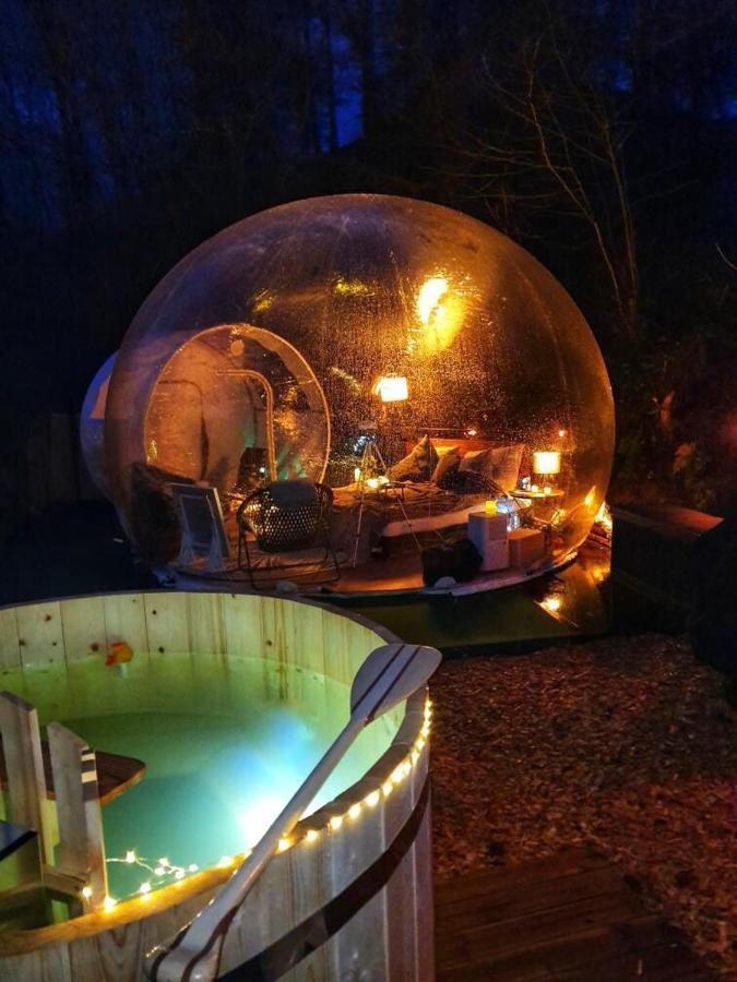 Living Timeless- Bubble Tent Elzach Inklusive Hot Tube Badefass- Schlafen Unterm Sternenhimmel Eksteriør billede