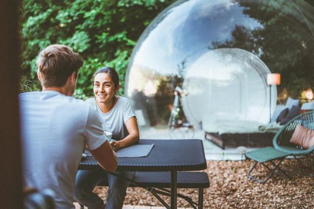 Living Timeless- Bubble Tent Elzach Inklusive Hot Tube Badefass- Schlafen Unterm Sternenhimmel Eksteriør billede