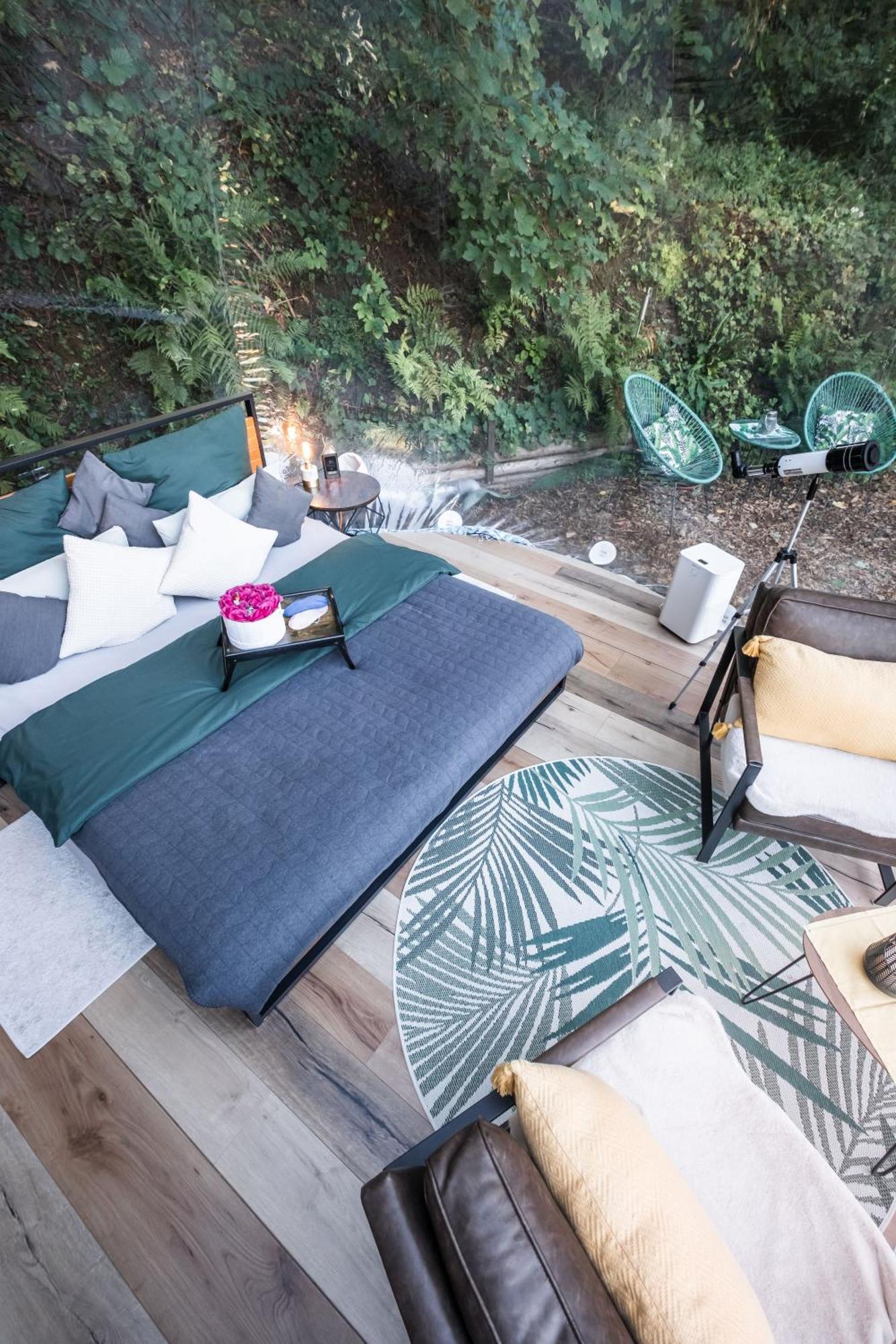 Living Timeless- Bubble Tent Elzach Inklusive Hot Tube Badefass- Schlafen Unterm Sternenhimmel Eksteriør billede