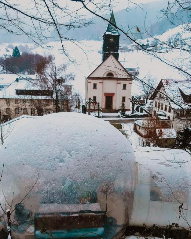 Living Timeless- Bubble Tent Elzach Inklusive Hot Tube Badefass- Schlafen Unterm Sternenhimmel Eksteriør billede